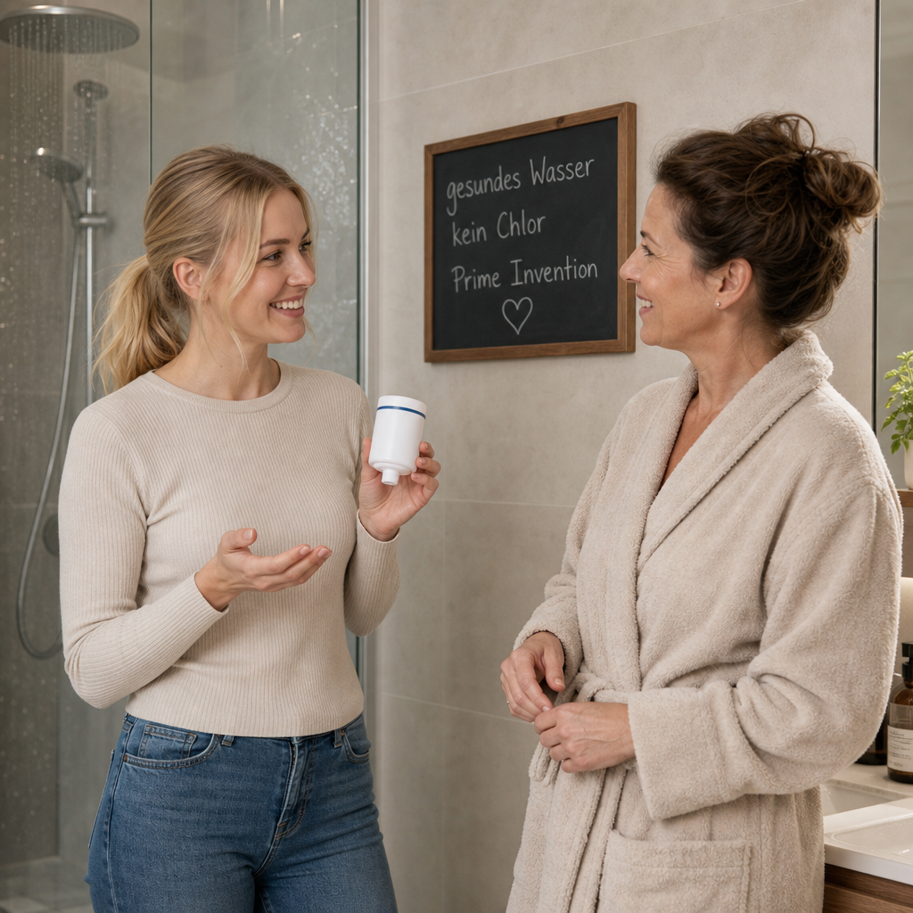 2 x Human-Wellness Duschfilter Wasserfilter gegen Chlor und Chemikalien - weiß