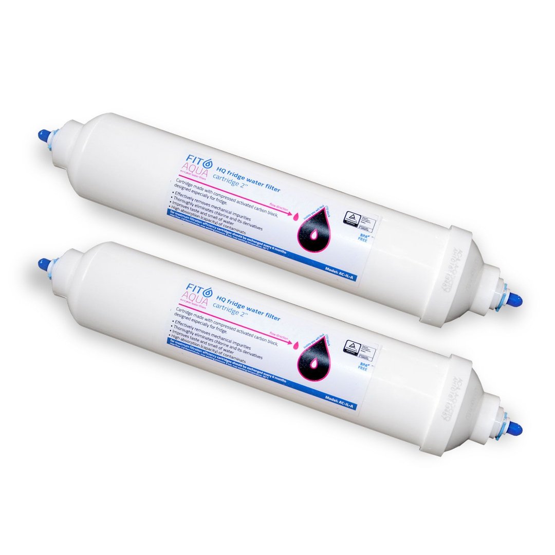 2 x Wasserfilter FitAqua extern universal für Miele Bosch Daewoo LG GE Qualität