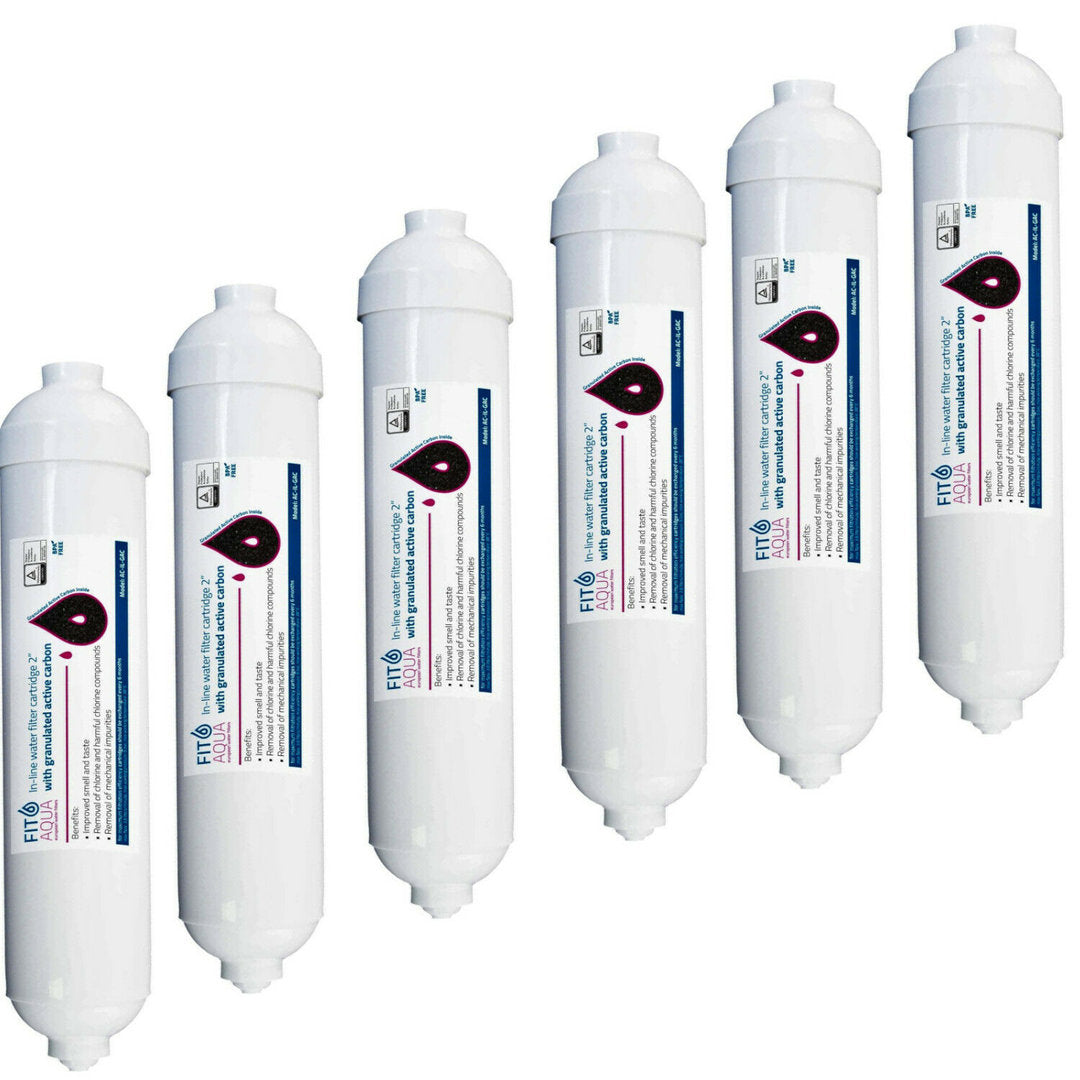 6 x Wasserfilter FitAqua extern universal für Miele Bosch Daewoo LG GE Qualität