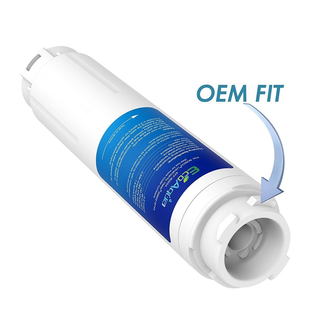 3 x EcoAqua Wasserfilter EFF-6025A ersetzt Ultra Clarity Bosch Neff 644845 641425 9000 077095