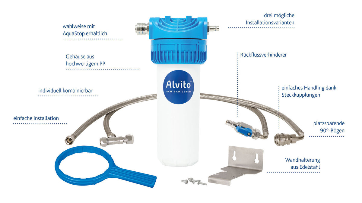 Alvito Einbau Wasserfilter Set Integral Pure - Komplettlösung für gesundes Wasser