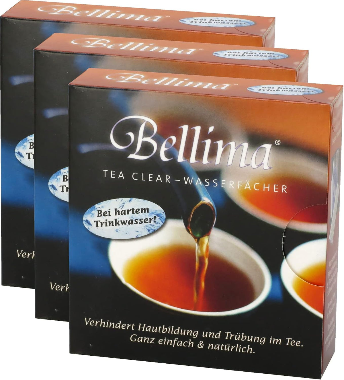 3 x Päckchen Bellima Tea Clear Wasserfächer gegen Hautbildung und Trübung im Tee