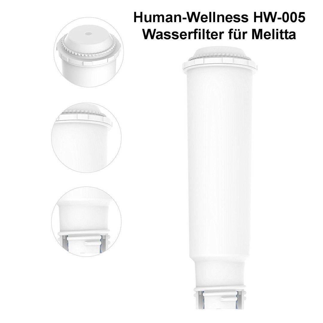 10 x Wasserfilter HW-005 Filterpatrone für Melitta Kaffeevollautomat Neuheit