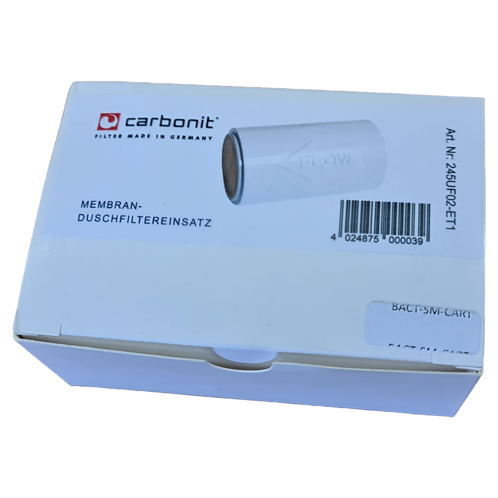 2 x Ersatzfilter für Carbonit Duschfilter gegen Legionellen Mikroorganismen Viren 0,02µ