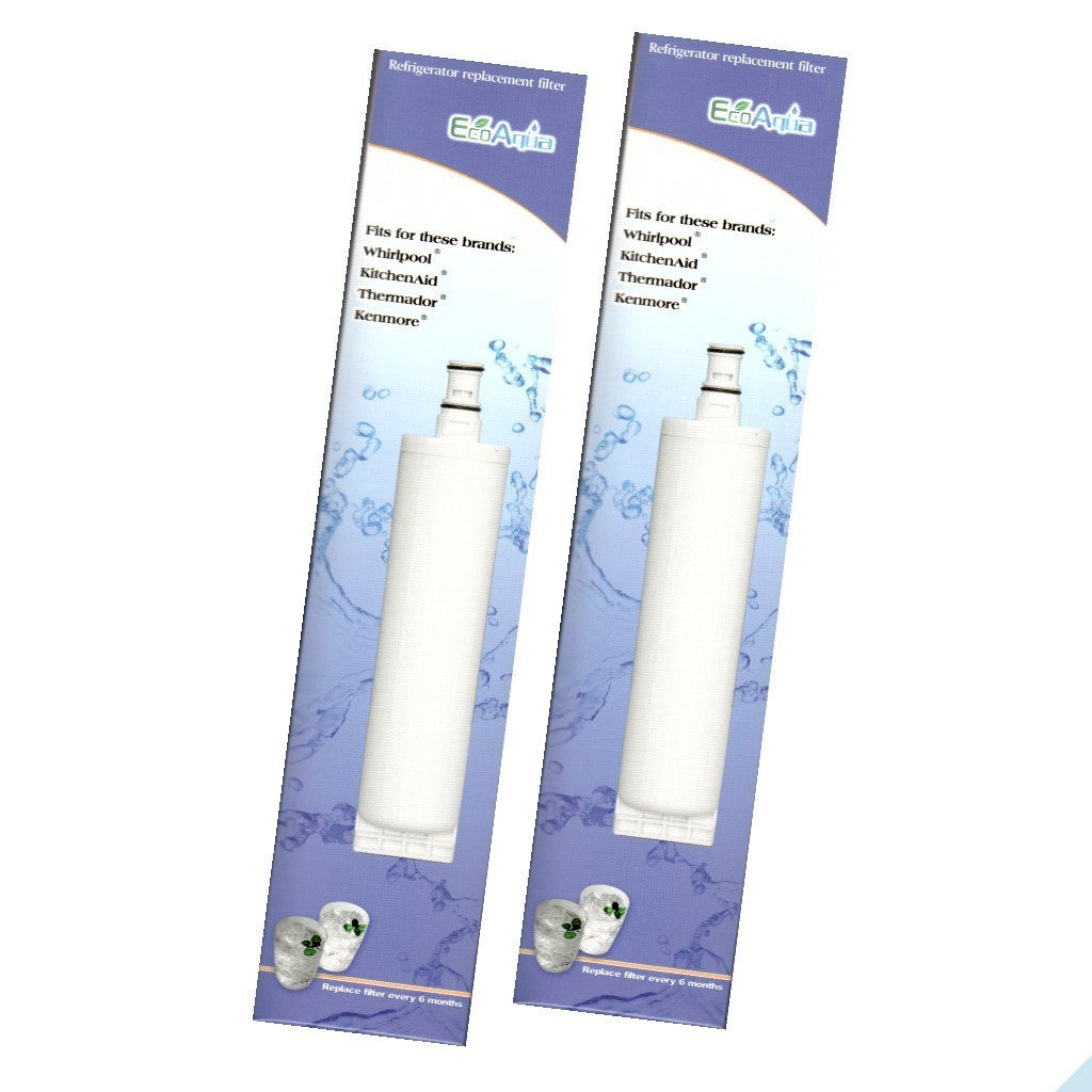 2 x EcoAqua EFF-6002A Wasserfilter für Whirlpool Bauknecht SBS002 SBS003 481281729632
