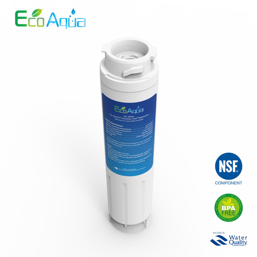 EcoAqua Wasserfilter EFF-6025A ersetzt Ultra Clarity Bosch Neff 644845 641425 9000 077095 740560