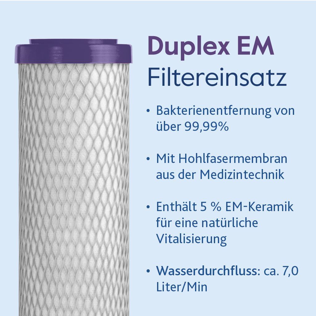 Auftischfilter HW-ATFS-02 aus Edelstahl mit Alvito Primus EM Wasserfilter mit Keramik Wasserbelebung