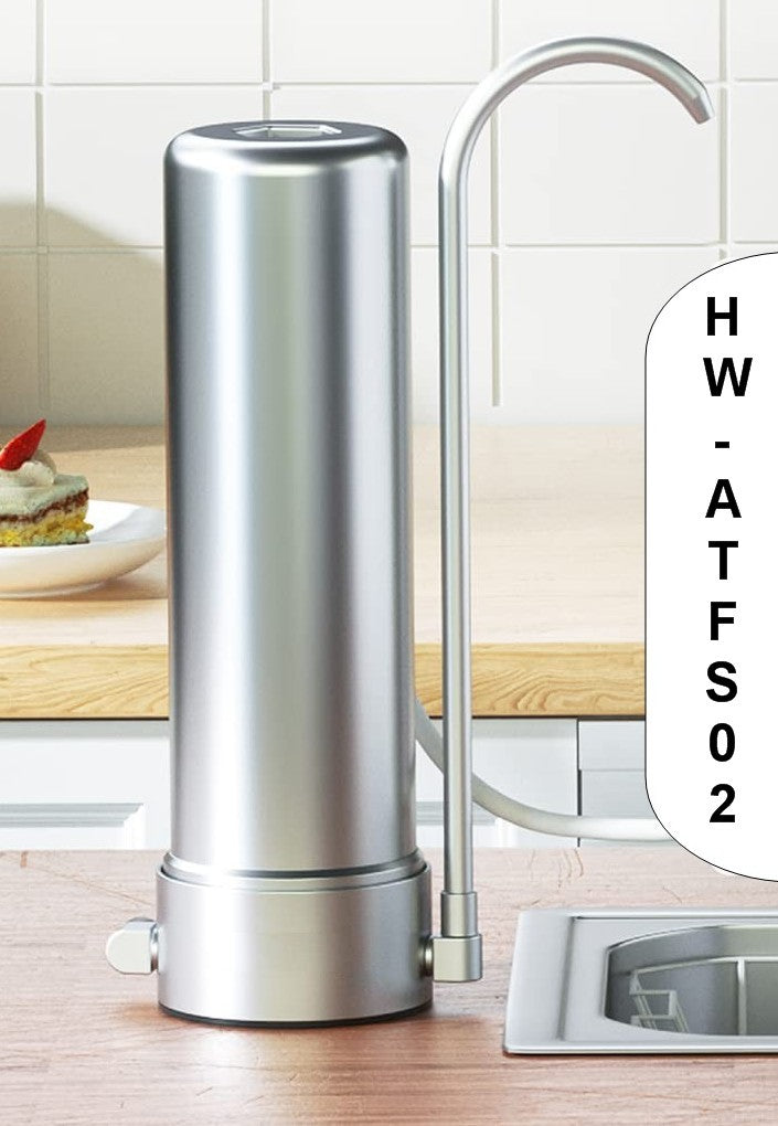Auftischfilter aus Edelstahl mit Carbonit NFP-U Wasserfilter bessere Filterung