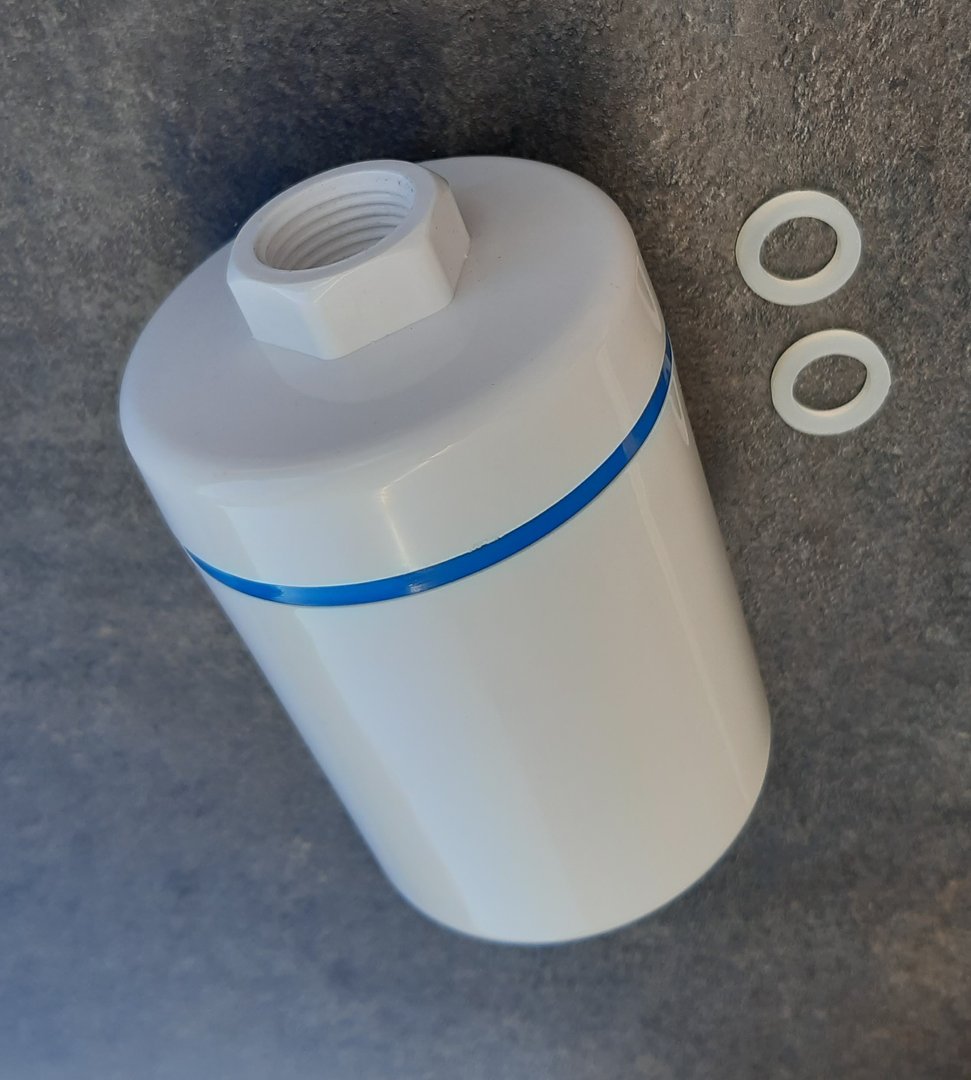 2 x Human-Wellness Duschfilter Wasserfilter gegen Chlor und Chemikalien - weiß