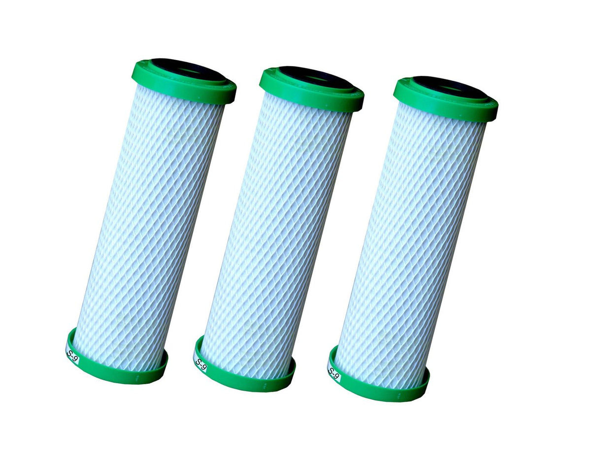 3 x Wasserfilter NFP Select-9 Carbonit für Sanuno Duo Vario Auftischfilter