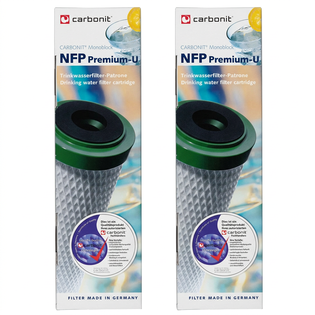 2 x Carbonit Sondermodell NFP Premium U9 Filterpatrone für Sanuno Neu