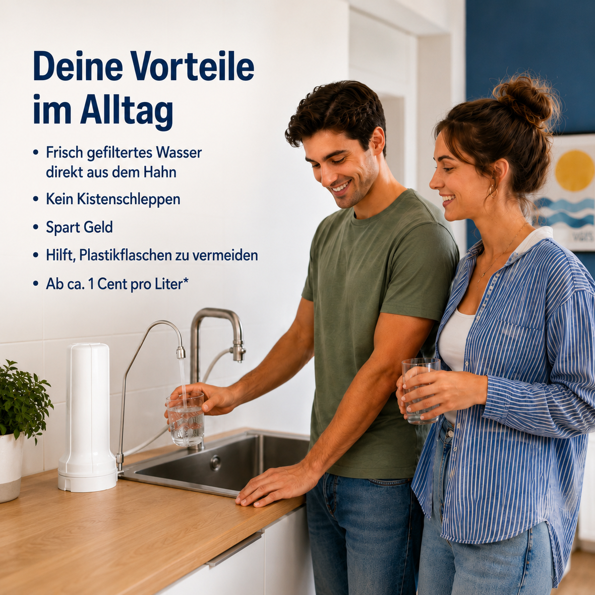 Alvito Auftischfilter BASIC ohne oder mit Filtereinsatz