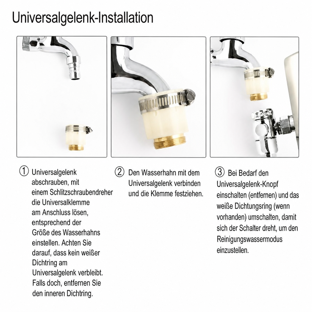 Wasserhahn Wasserfilter Economy Direkt am Hahn Edelstahl