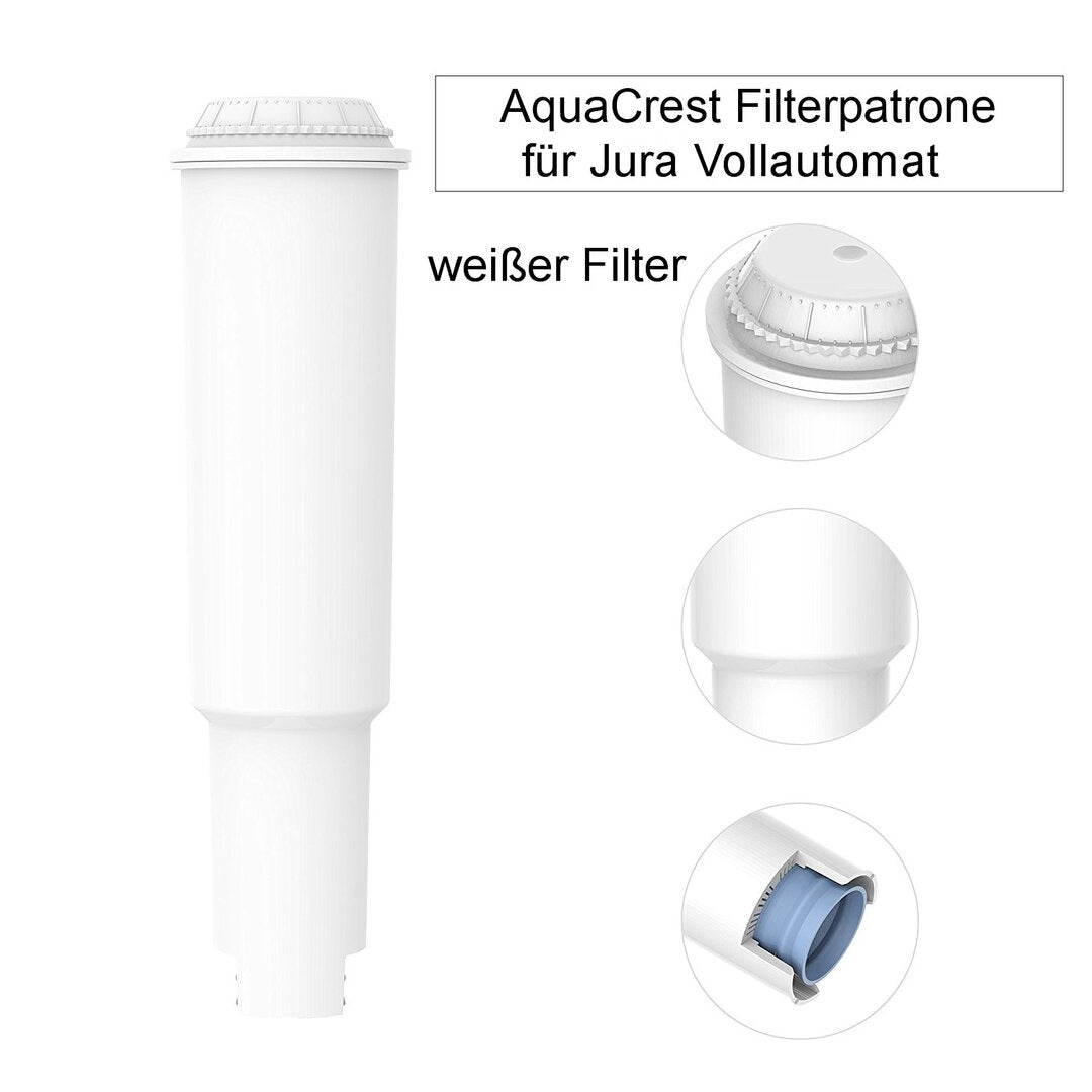 4 x Wasserfilter für Jura Impressa Kaffeevollautomat white ECF-7004A (AQK-04)