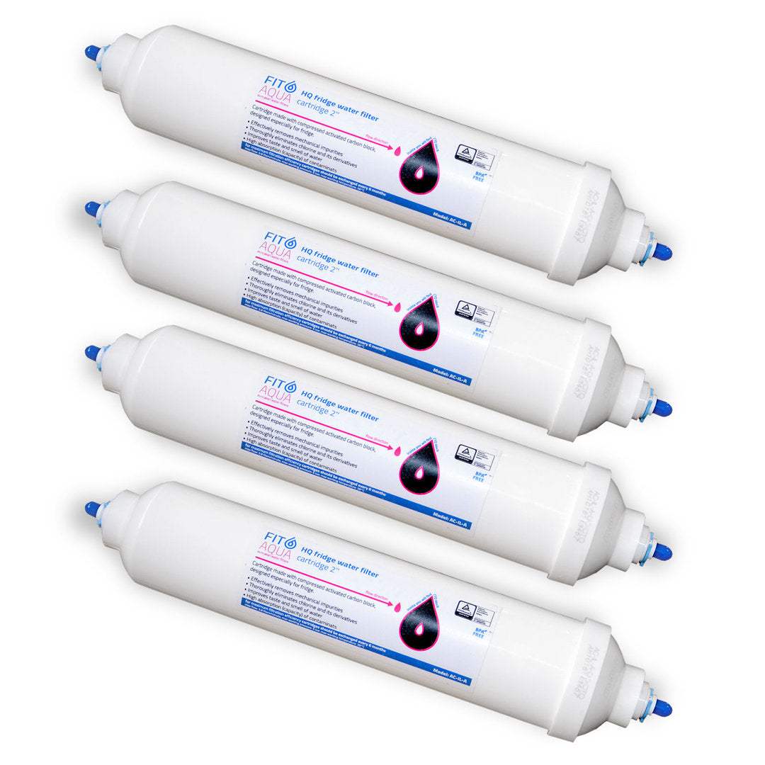 4 x Wasserfilter FitAqua extern universal für Miele Bosch Daewoo LG GE Qualität