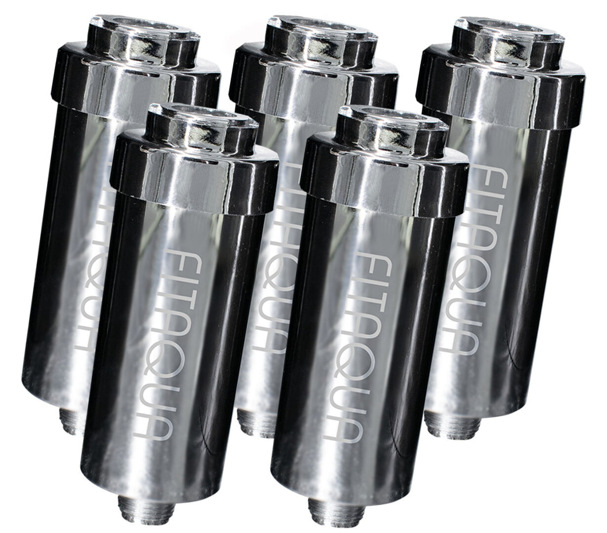 5 x Duschfilter FitAqua Antiscaling Wasserfilter für Dusche gegen Chlor und Kalk