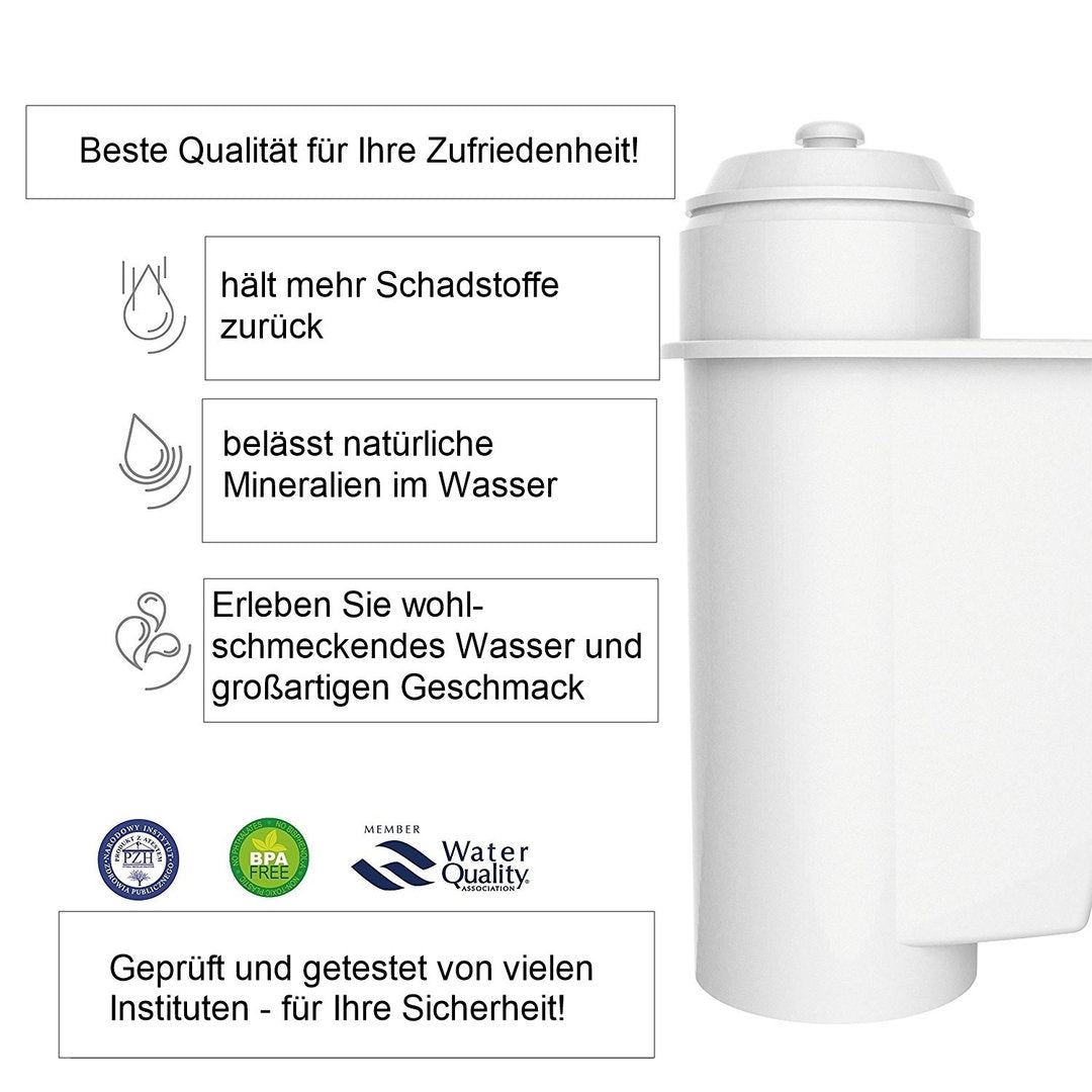 Filterpatrone ECF-7001A (AQK-01) ersetzt Brita Intenza für Bosch Siemens Neff Kaffeemaschinen