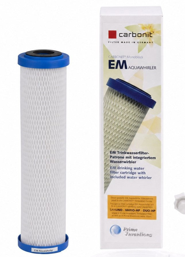 Wasserfilter Carbonit EM Aquawhirler für Sanuno Duo Vario Auftischfilter