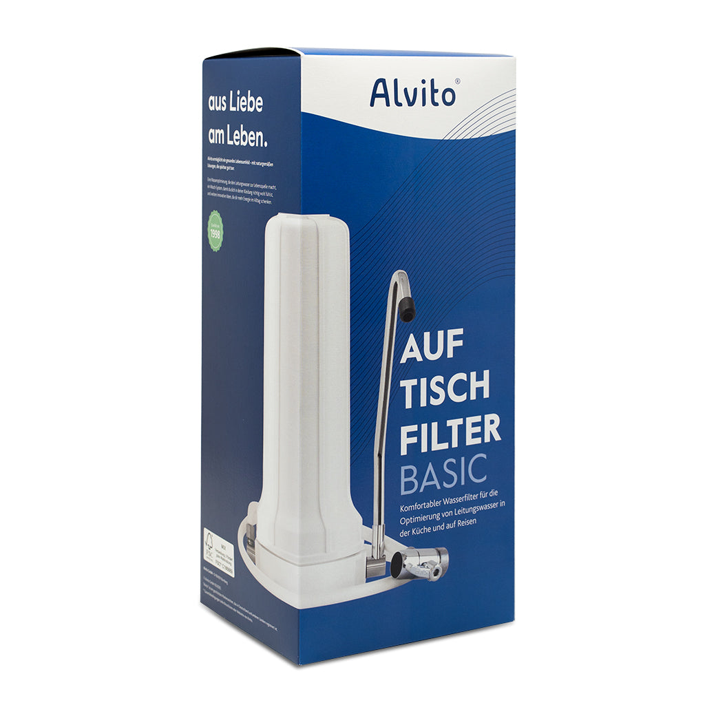 Alvito Auftischfilter Set Pure | Auftischfilter Basic + Wasserfilter ABF Primus SD Sonderaktion