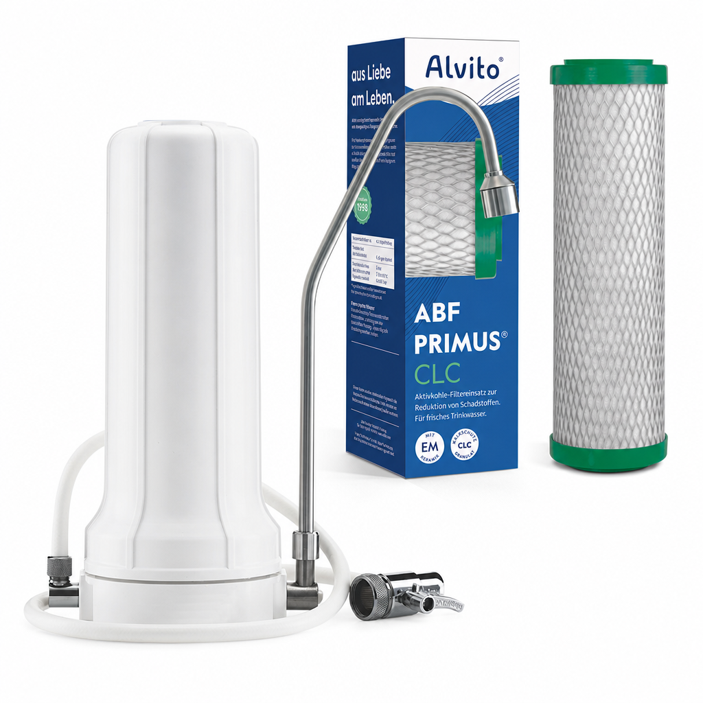 Alvito Auftischfilter Set Fresh Pro | Auftischfilter AquaNevo Pro + ABF Primus CLC gegen Kalk