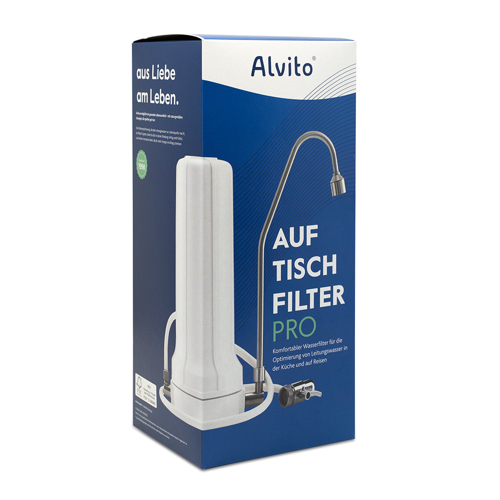 Alvito Auftischfilter Set Taste Pro | Auftischfilter AquaNevo Pro + Wasserfilter ABF Primus EM