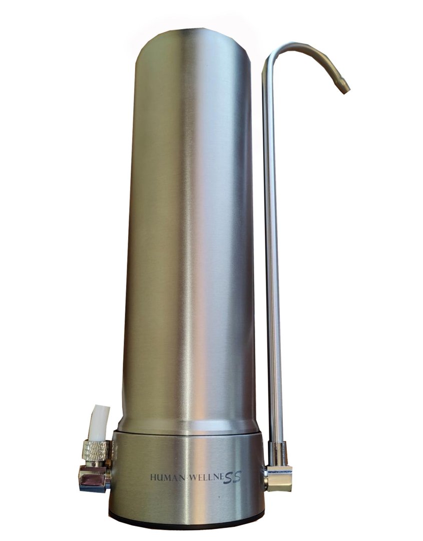 Auftischfilter HW-ATFS-02 aus Edelstahl mit Carbonit EM Premium 5 Wasserfilter