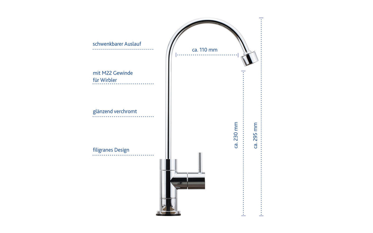 Wasserhahn Alvito Novara Zusatzarmatur