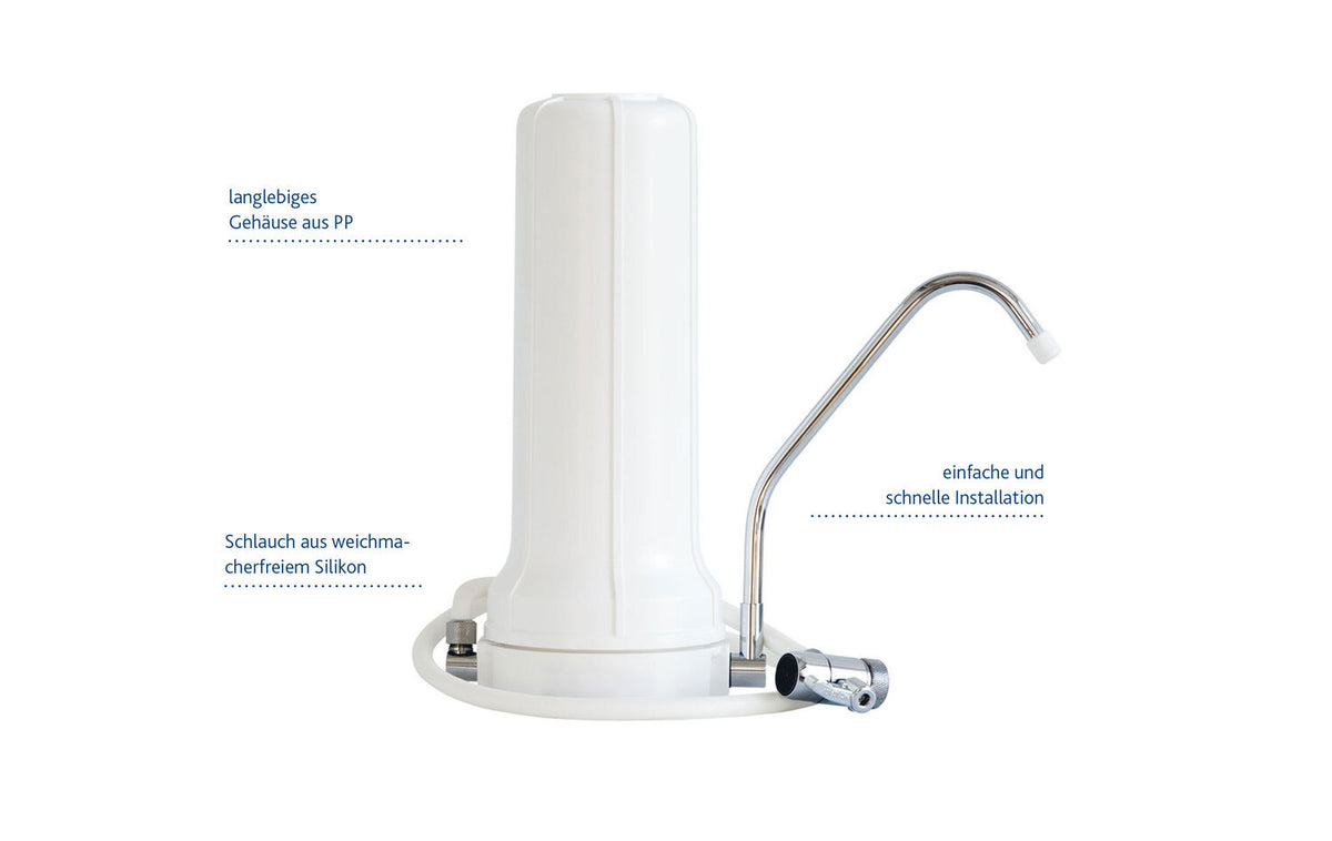 Alvito Auftischfilter Set Pure | Auftischfilter Basic + Wasserfilter ABF Primus SD Sonderaktion
