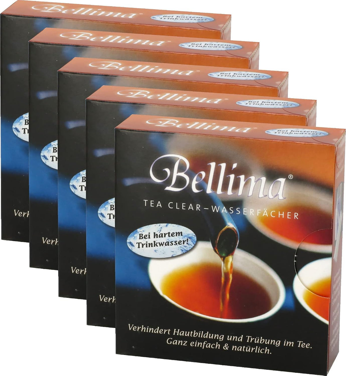 5 x Päckchen Bellima Tea Clear Wasserfächer gegen Hautbildung und Trübung im Tee