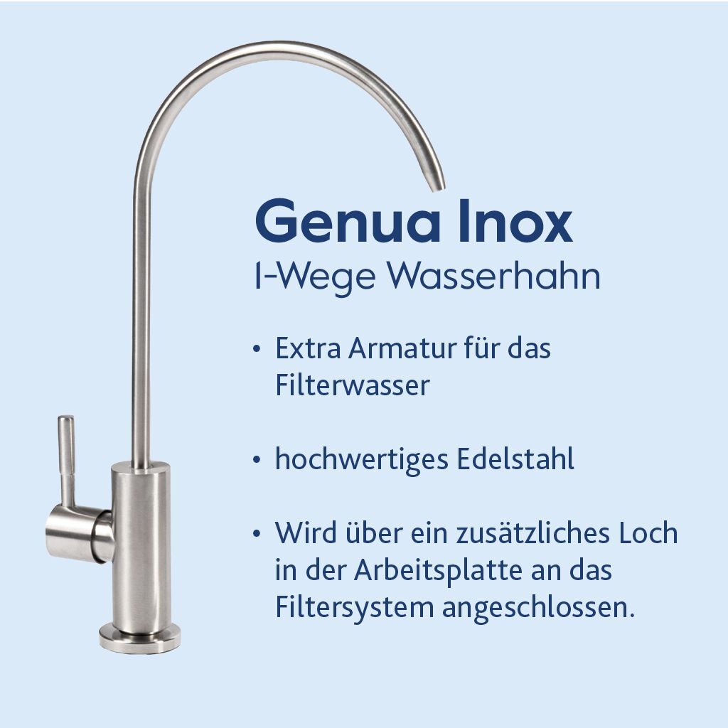 Alvito Einbau Wasserfilter Set Split Pure - Komplettlösung für gesundes Wasser - zusätzliche Armatur