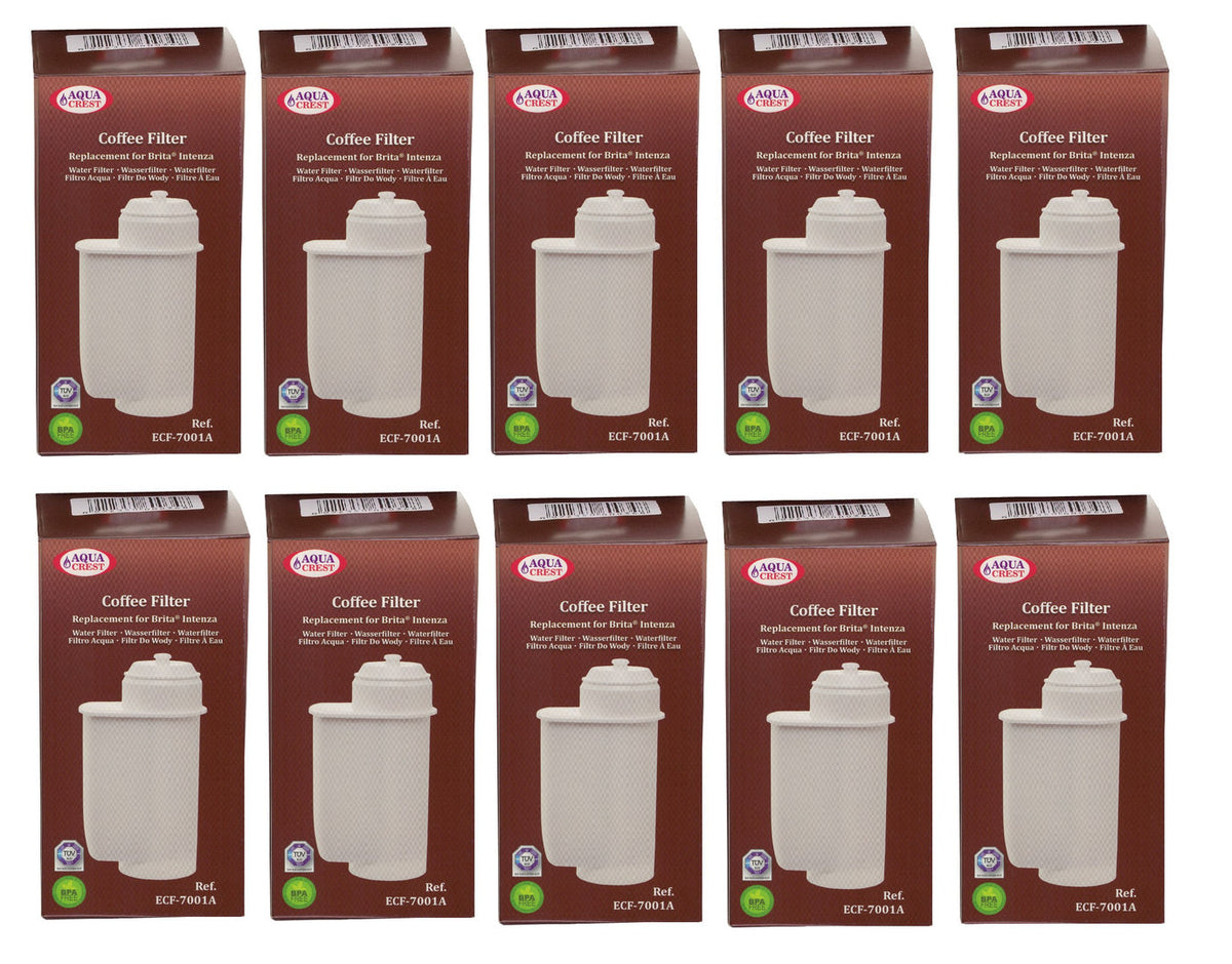 10 x Filterpatrone ECF-7001A (AQK-01) ersetzt Brita Intenza für Bosch Siemens Neff Kaffeemaschinen