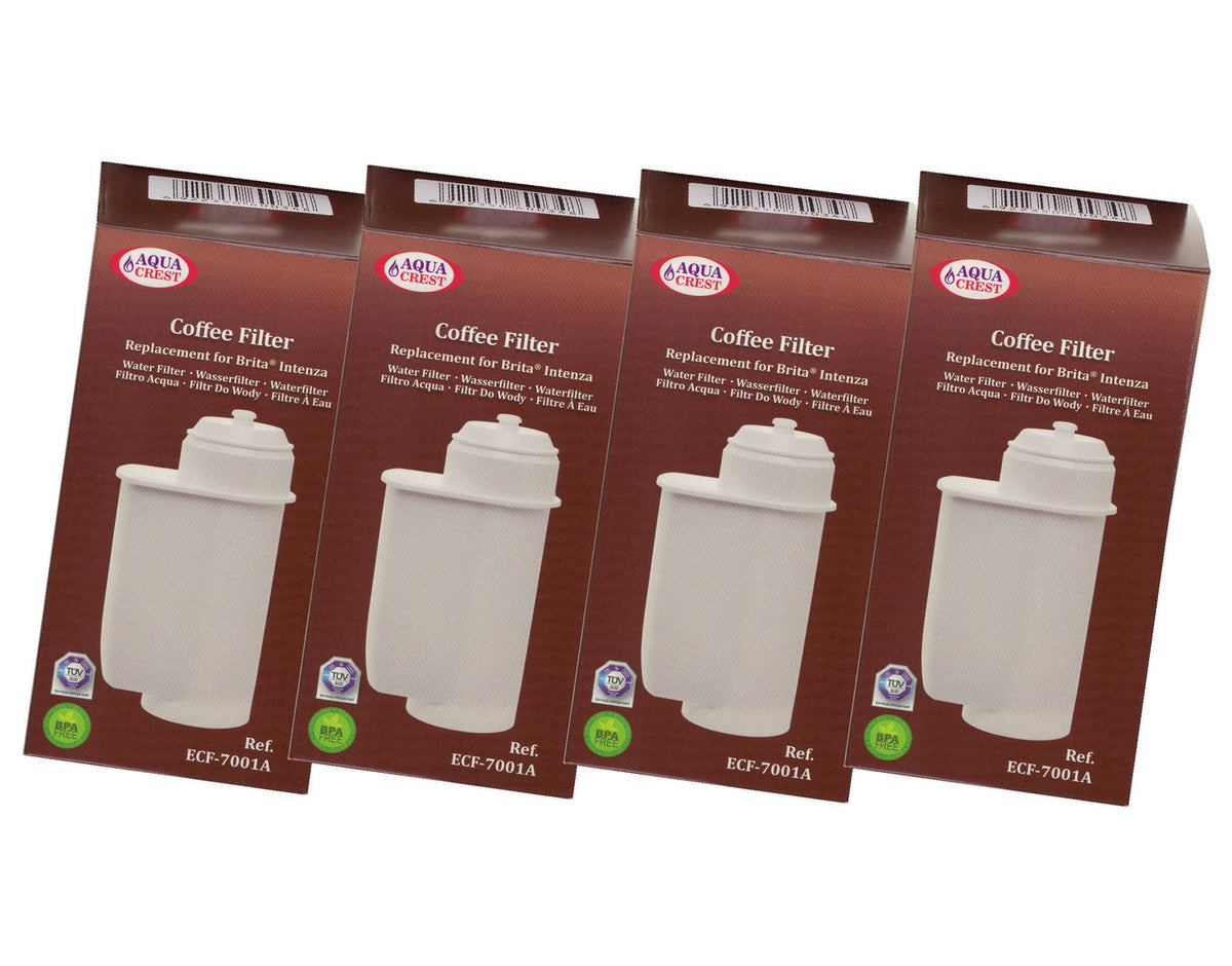 4 x Filterpatrone ECF-7001A (AQK-01) ersetzt Brita Intenza für Bosch Siemens Neff Kaffeemaschinen