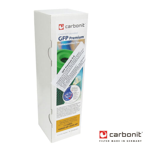 Wasserfilter GFP Premium D-9 Carbonit für Sanuno Duo Vario Auftischfilter besserer Durchfluss