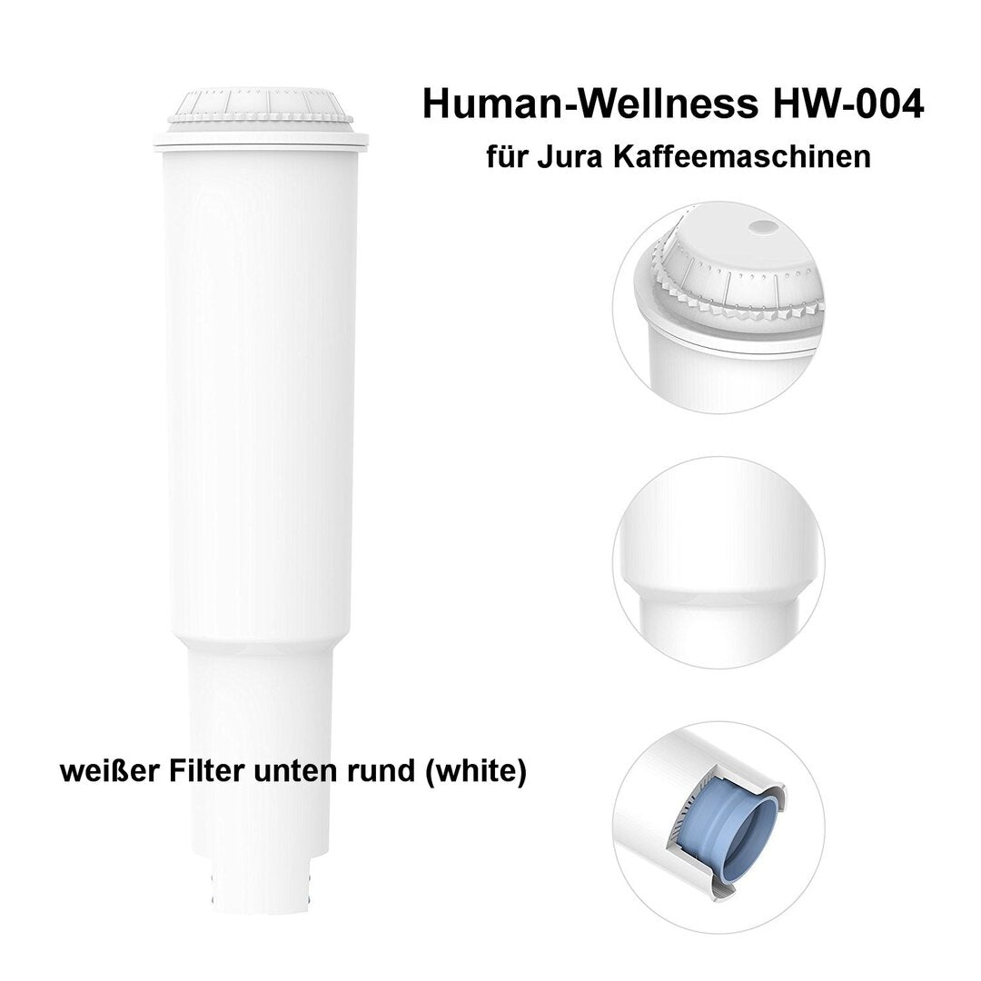 Neu: 2 x Wasserfilter HW-004 für Jura Impressa Kaffeevollautomat white