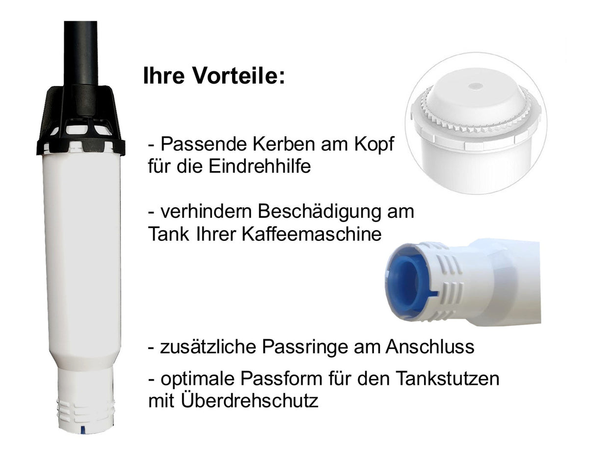 5 x Wasserfilter HW-005 Filterpatrone für Nivona NIRF700 Kaffeevollautomat + 10 Tabs + Entkalker