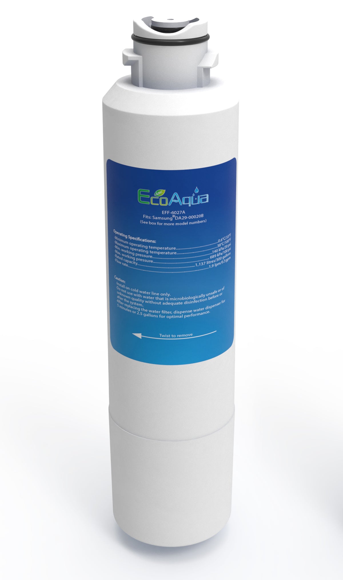 EFF-6027A Wasserfilter kompatibel mit Samsung DA29-00020B, DA29-00020A, HAF-CIN/EXP
