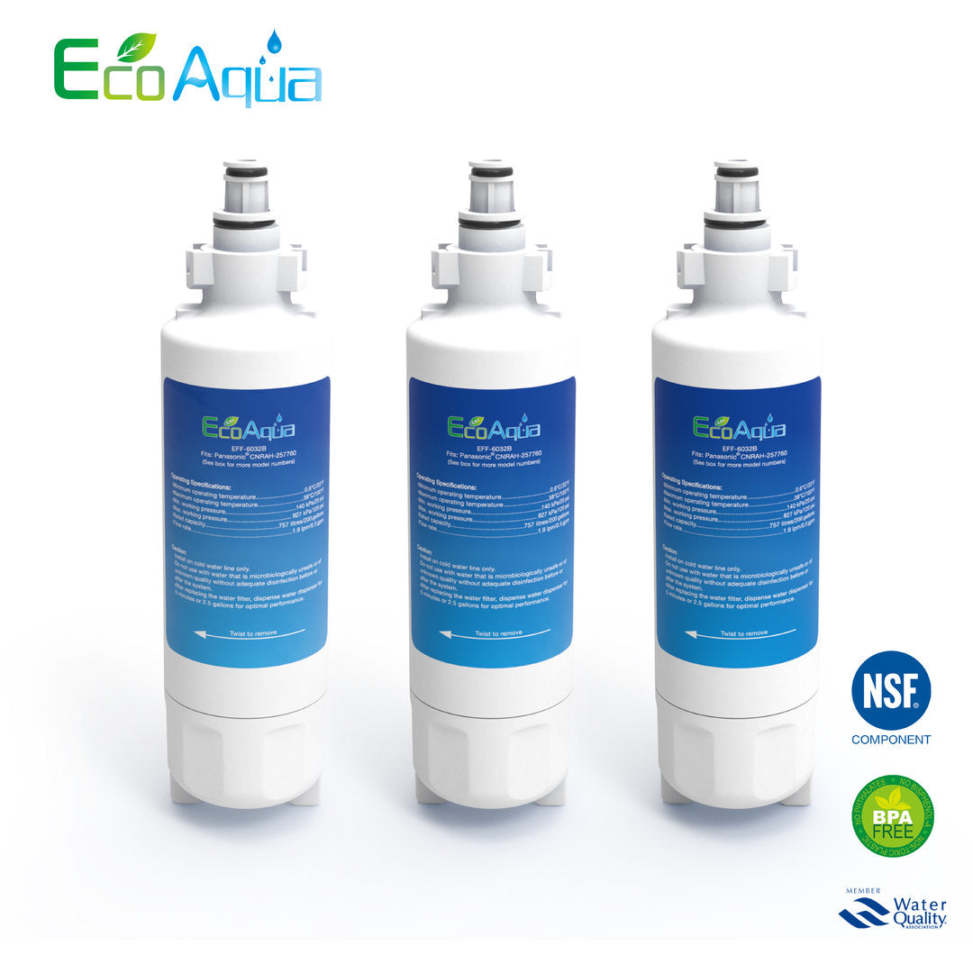3 x Panasonic Wasserfilter für NR-B53V1-XB NRB53V1 und andere Panasonic Kühlschränke