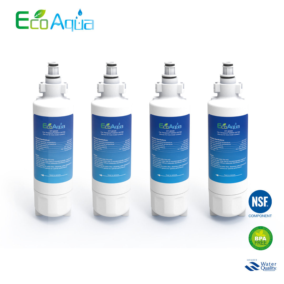 4 x Panasonic Wasserfilter für NR-B53V1-XB NRB53V1 und andere Panasonic Kühlschränke