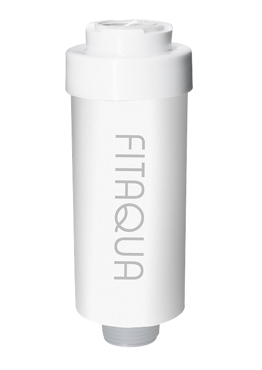 10 x Duschfilter FitAqua Antiscaling für Dusche gegen Chlor und Kalk - weiß Sparpaket