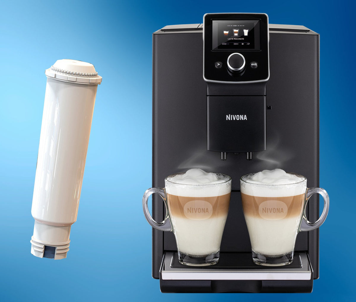 6 x Wasserfilter HW-005 Filterpatrone für Nivona Kaffeevollautomat Neuheit