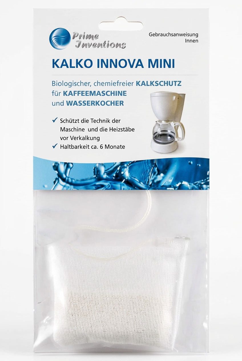 Kalko Innova Kaffeemaschine - biologischer Kalkschutz durch heterogene Katalyse
