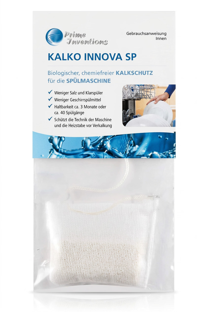Kalko Innova für die Spülmaschine - biologischer Kalkschutz durch heterogene Katalyse