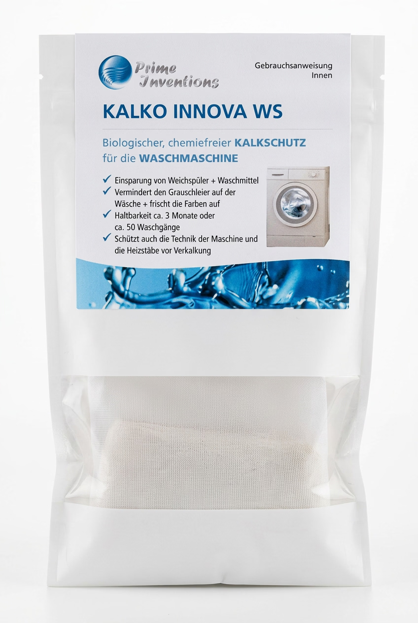 Kalko Innova für die Waschmaschine - biologischer Kalkschutz durch heterogene Katalyse