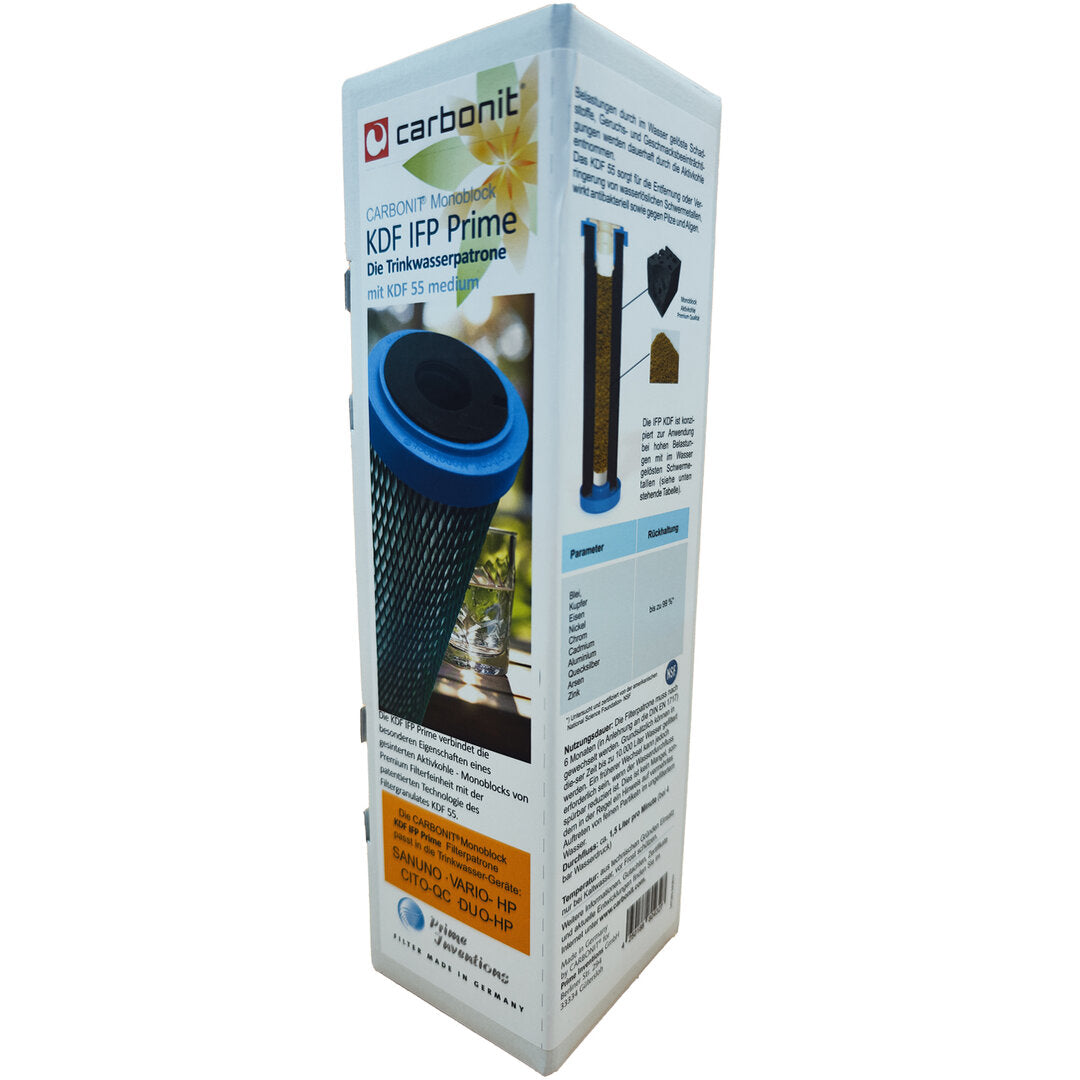 2 x Wasserfilter Carbonit KDF IFP Prime gegen Schwermetalle Blei Kupfer Eisen u.a.