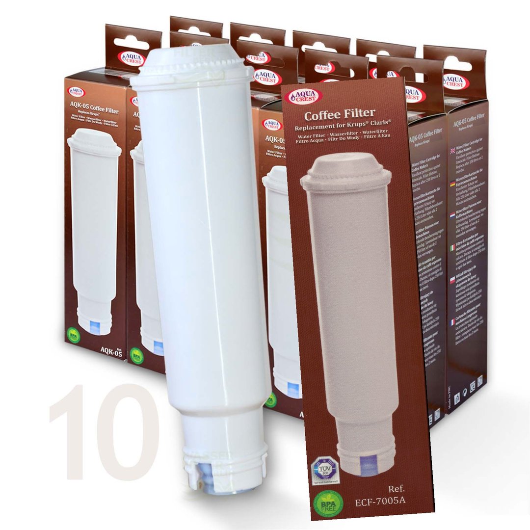 10 x Filterpatrone Aquacrest für Nivona Kaffeevollautomat kompatibel mit NIRF700 Cafe Romantica