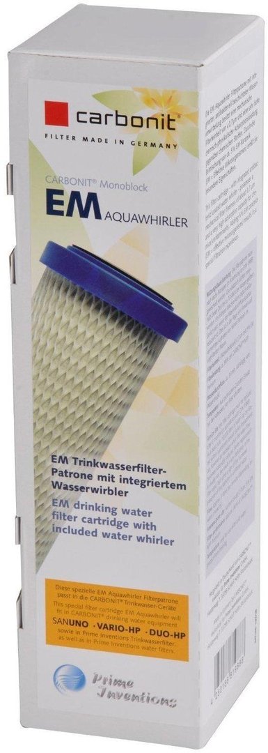 2 x Wasserfilter Carbonit EM Aquawhirler für Sanuno Duo Vario Auftischfilter