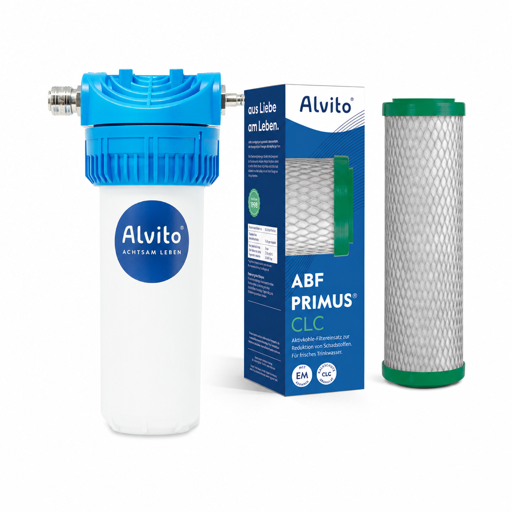 Alvito Einbaufilter Set Fresh Secret | Einbaufilter Basic 2.2 + Wasserfilter ABF Primus CLC gegen Ka