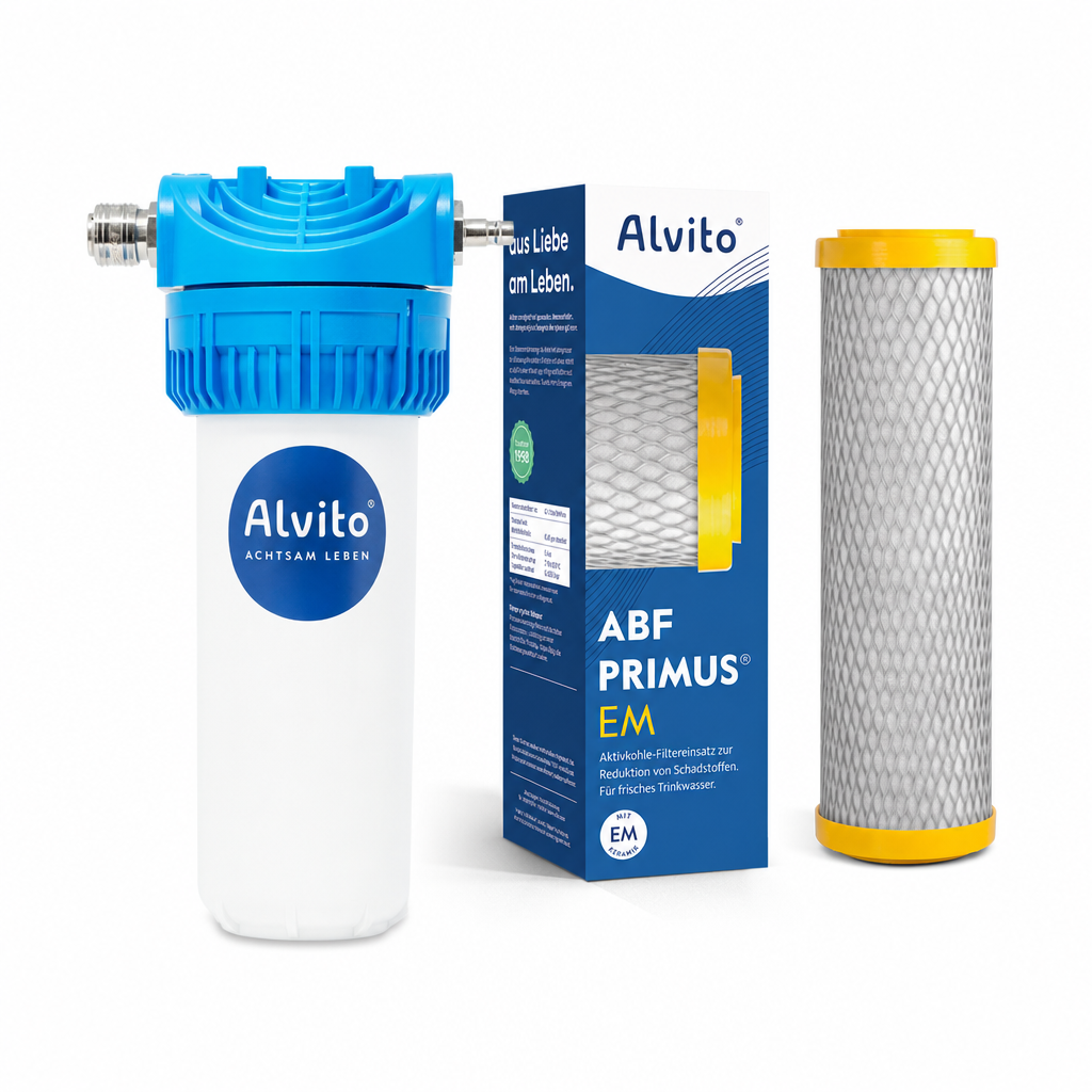 Alvito Einbaufilter Set Taste Secret | Einbaufilter Basic 2.2 + Wasserfilter ABF Primus EM