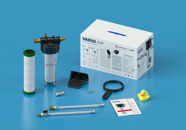 Untertischfilter Carbonit Vario-HP Basic Sparset mit Schnellverschlüssen + 2 x NFP Premium
