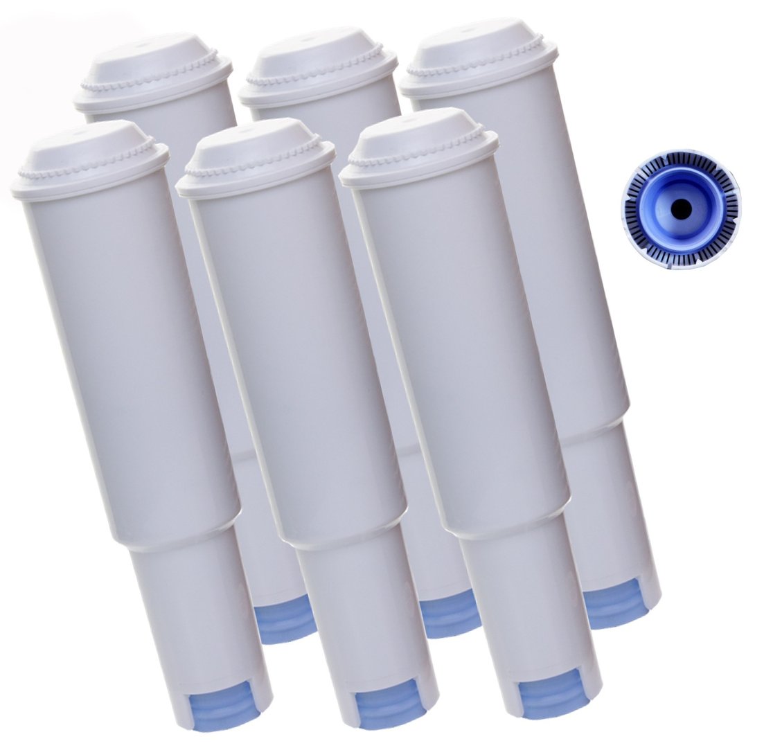 6 x Wasserfilter Aquacrest für Jura Impressa Kaffeevollautomat white ECF-7004A (AQK-04)